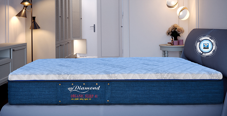 NỆM LÒ XO KIM CƯƠNG ORGANIC SLEEP 01